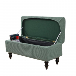 Stretch Shaker Velvet Storage Taburetti kate Klapp Jalatoe kate Diivani jalatoe kate Pilu Tooli jalatoe kate S roheline