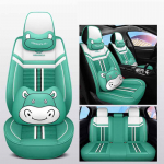 T&auml;ielik viiekohaline Full Surround autopadi Four Seasons universaalne autoistme kate Nahast kulumiskindel m&auml;&auml;rdunud hingav autoistme kate Luxury model roheline