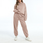 Naiste kaheosalised komplektid, pikkade varrukatega kapuutsid Pullover dressipluus dressipluus vabaaja treeningdress XXXL