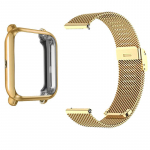 K&auml;ev&otilde;ru kaitse&uuml;mbris Amazfit Bip 3 5 / Bip Pro 3/GTS 3 4 rihmaga puuteekraaniga &uuml;mbrised Amazfit GTS 2/2 mini roostevabast terasest rihma jaoks Amazfit Bip 3 Pro kuld