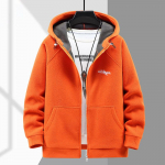 S&uuml;gistalvine Fat Guy 190kg 12xl 11XL 10XL paksendatud fliismantel meeste trendikale rasvase kapuutsiga pluss suuruses soojale fliisjopele 11XL oranž