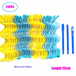 24 TK DIY Juukserullid Tigu kuju, mitte lainekujuline spiraal &uuml;mmargused lokid Juuste lokirull Pehme juuksekoolutaja painutatud juuste aksessuaarid