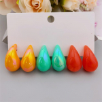 Komplektis 3 paari erinevat v&auml;rvi Water Drop k&otilde;rvar&otilde;ngaid naiste naiste k&otilde;rvar&otilde;ngad