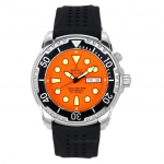 Ratio FreeDiver Versioon 02 Heeliumikindel 1000M Safiir Automaatne Oranž sihver 1068HA90-34VA-ORG-V02 Meeste k&auml;ekell oranž