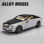 1/22 Sulamist Automudeli M&auml;nguasjad Rolls Royce Wraith Sildid Luksuslik Valatud Metallist Mudelikollektsioon Simulatsioon Heli Valgus Laste Kingitused must
