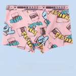 &Otilde;huke meeste aluspesu, tr&uuml;kitud seksikas U-poolne kott Meeste bokserid &otilde;mblusteta hingav mugav meeste aluspesu keskmise v&ouml;&ouml;kohaga M sinine