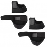 2 paari geelist kannakaitseid leevendavad valu ebamugavustunnet K&otilde;ndimine Reguleeritavad mugavad kannasokid Unisex Supply L must