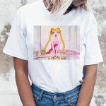 Sailor Moon T-s&auml;rk Anime T-s&auml;rk Top Graafiline T-s&auml;rk 90S Naiste Esteetiline Naiste S valge