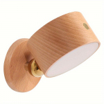 1 tk magamistoa lugemislamp, 360&deg; p&ouml;&ouml;rlev voodilamp, juhtmevaba LED-seinalamp