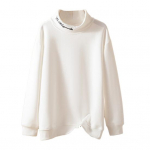 Lady Fall Winter dressipluus Stand krae Kaela kaitse Pikad varrukad Paks &uuml;hev&auml;rviline pullover Lahti Hoida soojas Igap&auml;evane Kandmine Sport Pendels&otilde;idu topp XL hall