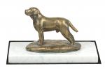 Labrador Retriever - dog figurine, statue on white marble, trophy for Art-Dog dog show exhibition