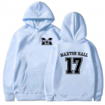 Maxton Hall 17 TV graafiline kapuutsiga pusa Maailm meie vahel pusa Naiste vabaaja unisex riided Talvine mugav S