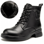 Ehtsast nahast naiste poolsaapad, s&uuml;gistalv, mood, k&uuml;lgmised lukuga platvormsaapad, naiste lamedad kingad naistele 2024 35 must