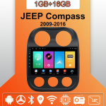 Autoraadio Android Auto Carplay jaoks JEEP Compass 2009-2016 Multimeediumipleier peaseade Stereo GPS Navigatsioon BT WIFI 1+16GB 1+16GB