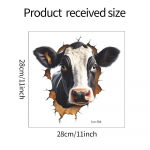 Elektrostaatilised UV-bullhead klaasaknad kodu haljastusakna kleebised isekleepuvad 28*28CM/fun-f94