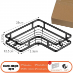 Vannituba K&ouml;&ouml;k Metallist riiul hoiurest Multifunktsionaalne stantsivaba seinahoidik kolmnurkne hoiurest valge