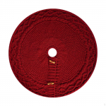 Christmas Tree Skirt Knitted Holiday Decoration 46 cm Diameter Rug Xmas Decor for Living