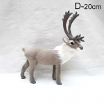 1tk Creative Christmas Sika Deer Christmas Reindeer Simulation Deer Elk Christmas Deer Decorations 7.5cm