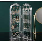 120/240 auguga kokkupandav ehete hoiukarp k&otilde;rvar&otilde;ngad kaelakee vitriin