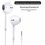 C-t&uuml;&uuml;pi juhtmega k&otilde;rvasisesed k&otilde;rvaklapid, mis &uuml;hilduvad Apple'i, Huawei, Honori, Vivo, Xiaomi, OPPO-ga &ndash; universaalsed juhtmega karaoke k&otilde;rvaklapid 3.5 round head high-end universal version valge