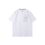 Li Ning Spordi Korvpallisarja Kong Shan Ji Elementidega Tasku Tikandiga &Uuml;mara Kaelusega L&uuml;hikeste Varrukatega T-s&auml;rk Meeste Topid Standardne-Valge AHSR907-2 S