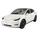 1/24 Tesla MODEL Y Sulamist Autokere Mudel Valatud Metallist M&auml;ngu S&otilde;iduk Autokere Mudel Simulatsiooni Kollektsioon Heli Valgus Laste M&auml;nguasi Kingitus valge