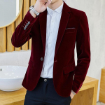 Corduroy Velvet v&auml;ike &uuml;likond Meeste jakk Slim Fit pikkade varrukatega vabaaja kost&uuml;&uuml;m peiumehele M