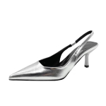 2024 2024 naiste suvi Uus 2024 Stiletto Lihtsad &uuml;hev&auml;rvilised sandaalid Naiselik teravat kleit, pidulik naiste k&otilde;rged kontsad 40