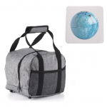 Oxfordi riidest keeglikott, &uuml;he palliga keeglikott polsterdatud pallihoidjaga hall