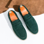 Moodsad Meeste Jalan&otilde;ud Uued Meeste Slip-on Vabaajajalatsid Suede Moodne Loafer King Meeste Vabaaja &Auml;riking Moodne Pehme Tald Sotsiaalne King 2024 Uus 38 roheline