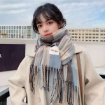 Talvine sall Ruuduline pikk sall Moodne peapael Naiste sallid Bandaan Hijab Tutid