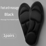 Memory Foam 5D spordisisetald naiste/meeste deodorant, hingav padjake Jooksu sisetald Jalahooldus Ortopeediline sisetald 35-39 must