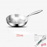 Mittenakkuv praepott, 304 roostevabast terasest pann, woki lame pann, induktsioongaasik&ouml;&ouml;gin&otilde;ud, wokid, 22/24/26/28 cm