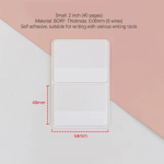 40/80/160 Lehek&uuml;lge J&auml;ine Lihtne Puhtvalge Indeksisildid L&auml;bipaistvad Sildisildid DIY Kleepsud Kontori Koolitarbed white