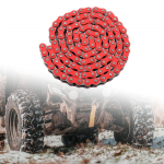 Mootorratta 428H ajamikett 110 l&uuml;liga mootorratta asendus mustusratta jaoks punane