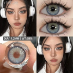 EYESHARE Colored Contact Lenses Blue Fashion Comfortable Beauty Lenses Purple Makeup Colored Contact Lenses Eye Makeup Green Soft Lenses 1 Pair