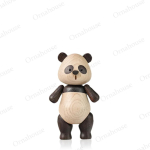 Puidust panda kujukesed Kvaliteetne luksuslik s&uuml;nnip&auml;evakingitus Loomade miniatuurid Puidust skulptuur Dekoratiivne elutoa kaunistus Kodu sisustus beige