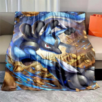 jaapani anime Pokemon Mega Lucario flanell kohev pehme tekk figuurid kodu diivan puhketekk laste tekk une kate laps 30x40in