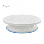 Koogialus 11-tolline p&ouml;&ouml;rlev koogi p&ouml;&ouml;rdlaud, sile, 360 kraadi p&ouml;&ouml;rlev koogikaunistusalus Praktiline k&uuml;psetust&ouml;&ouml;riist koogik&uuml;psiste muffini jaoks valge