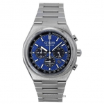 Citizen Zenshin Kronograaf Super Titaan Sinine sihver Eco-Drive CA4610-85L 100M Meeste k&auml;ekell sinine