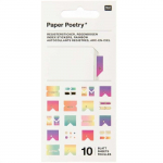 Autocollants - Rico Design - Paper Poetry - Onglets Arc-en-ciel - 10 feuillets - Multicolore