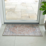 Paillasson orange et bleu 50 x 80 cm