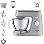 KENWOOD KVC85.124.SI - Robot p&acirc;tissier Titanium Chef Baker - 2 bols en inox 3,5L et 5L - Balance int&eacute;gr&eacute;e 6kg - Blender 1,8L -