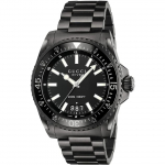 Gucci YA136205 must numbrilauaga roostevabast terasest meeste k&auml;ekell 45