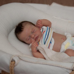 19-tollised 3D-maalitud elutruud taass&uuml;ndinud beebinukud t&auml;is silikoonkorpusega beebim&auml;ngunukk Sweety Sleep Loulou Boneca taass&uuml;ndinud nukk v&auml;ikelapse s&uuml;nnip&auml;evaks j&otilde;ulukink Full Silicone Girl