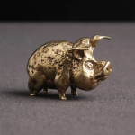 Vask Hiina 12 T&auml;htkuju sea kujukesi Kodukaunistus Antiik messingist Lucky Animal Statue V&auml;ike laud T&ouml;&ouml;laua kaunistused Maskott