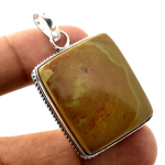 Royal Jasper Gemstone Pendant Handmade Gift Antique Design Jewelry 1.9 o2a35