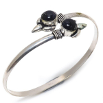 Blue Sunstone Handmade 925 Sterling Silver Cuff Bracelet Adj. o7p22