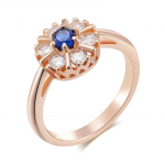 Sinine valge tsirkoon &uuml;mmargused s&otilde;rmused naistele L&auml;ikivad kuldsed aksessuaarid Moes&otilde;rmused Riideehted 7