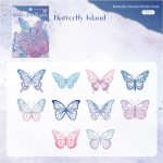 20 tk 3D liblikaga seinakaunistus Kuldsed liblikakaunistused liblikate s&uuml;nnip&auml;evakaunistusteks Liblikapeo tordikaunistused Eemaldatavad kleebised must